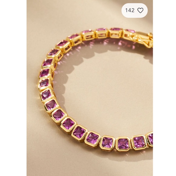 NWT Anthropologie Faceted Square Wrap Bracelet - Picture 2 of 3